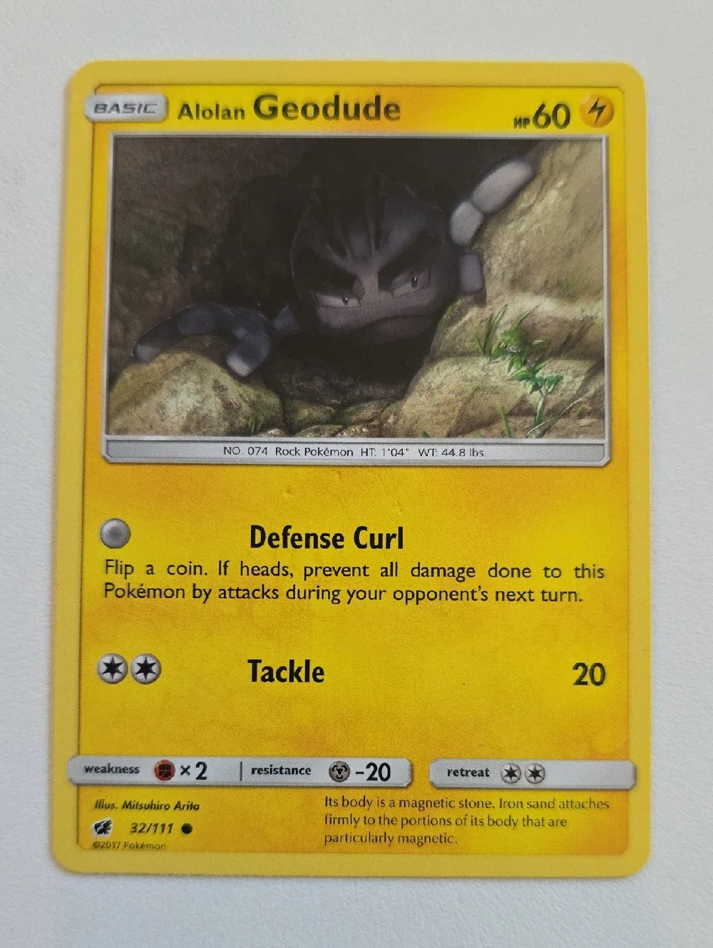 Pokemon Geodude And Graveler Trading Cards - Alolan